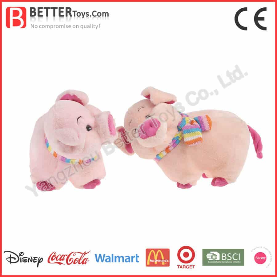 Cute plush pig