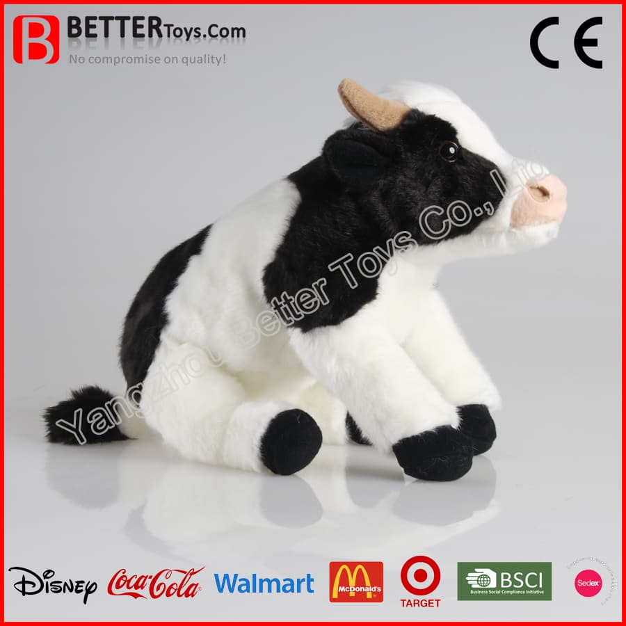 realistic cow stuffed animal